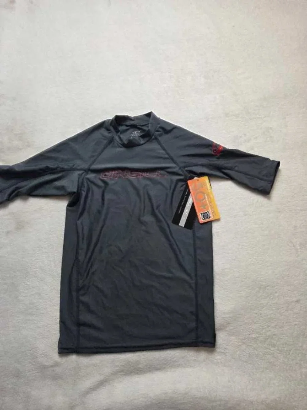 New kids 16 (RUNS SMALL) O'Neil Basic Skins UPF 50 tight short-sleeve rash guard